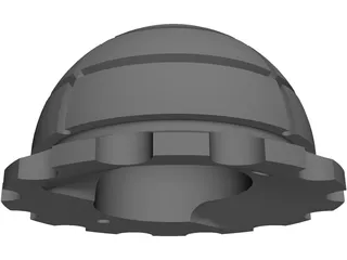 Hip Cotilar Charnley Prosthesis 3D Model