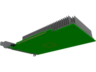 PCIeX16 Graphic Card 3D Model