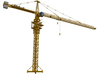 Tower Crane 3D Model