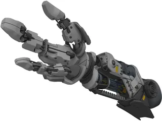 Robot Hand 3D Model