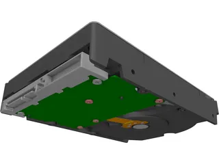 Hitachi 3.5 Inch SATA HDD 3D Model