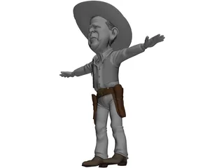 Bush Cartoon 3D Model