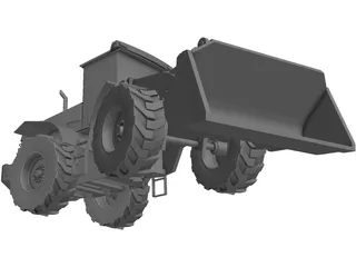 Hitachi Wheeled Loader 3D Model