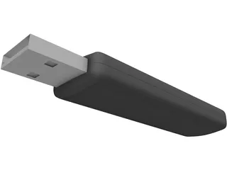 Transcend USB Pendrive 3D Model
