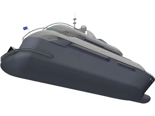 Superyacht 3D Model