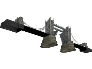 Tower Bridge 3D Model