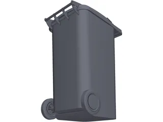 Wheelie Bin 3D Model