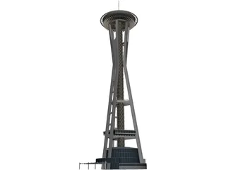 Seattle Space Needle 3D Model