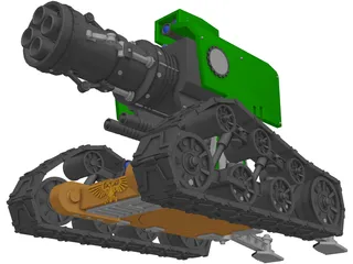 Space Marine Tank 3D Model