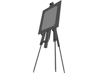 Artist Easel 3D Model