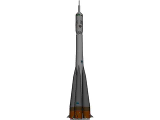 Soyuz Rocket 3D Model