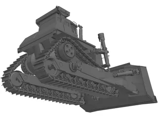 Caterpillar Bulldozer 3D Model