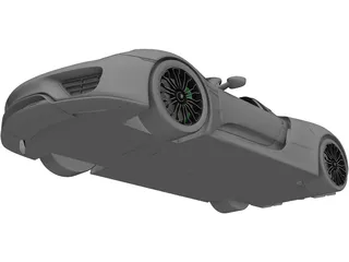 Porsche 918 Spyder (2014) 3D Model