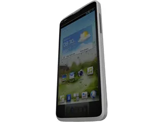 Huawei Ascend Android Phone 3D Model