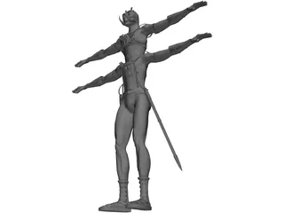 Tars Tarkas Thark of Barsoom 3D Model