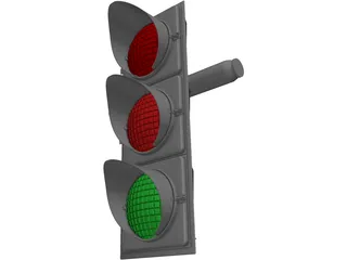 Traffic Light 3D Model