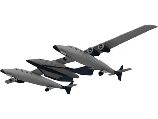 Virgin Galactic 3D Model