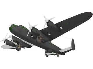 Avro Lancaster 3D Model