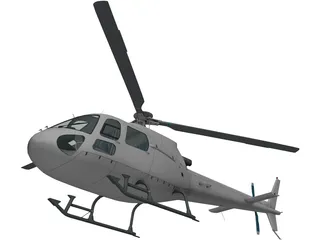 Eurocopter AS-350 Ecureuil 3D Model