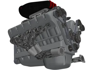 Engine V12 3D Model