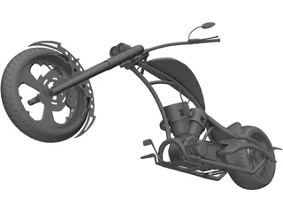 Custom Chopper 3D Model