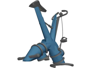 Gym Exercise Bike 3D Model