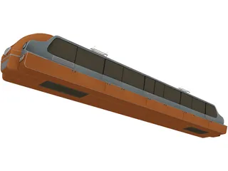 Train Futuristic 3D Model