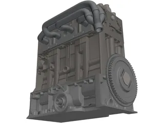 Citroen/Peugeot Engine 3D Model