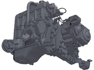 Engine Vaz 21083 3D Model