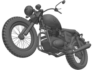 Yamaha 350 Custom 3D Model