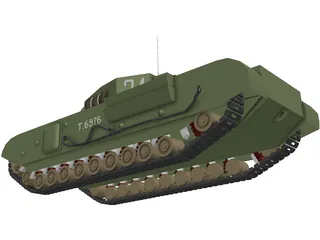 Churchill AVRE 3D Model