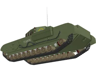 Churchill MK VII 3D Model