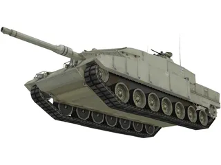 Leopard 2 A7 3D Model