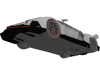 Lamborghini Veneno (2013) 3D Model