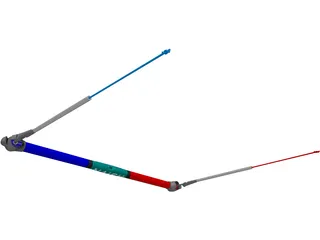 Naish Kitesurf Kite Bar 2002 3D Model