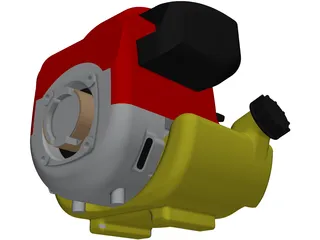 Honda GK100 Engine 3D Model