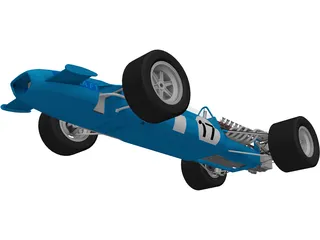 Matra F1 Racing Car (1967) 3D Model