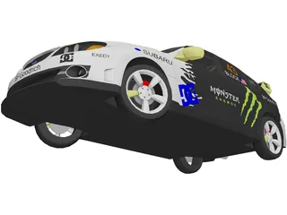 Subaru Impreza WRX STi Ken Block 3D Model