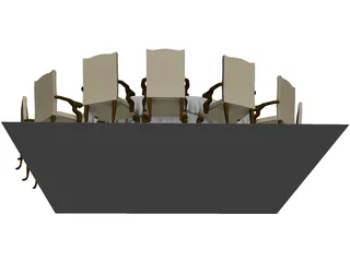 Catering Table 3D Model