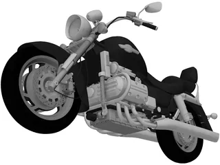 Honda Valkyrie F6C 3D Model