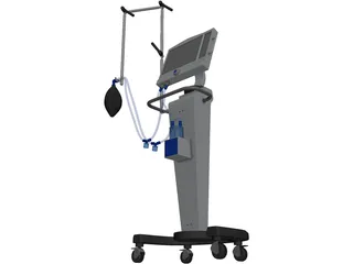 Hospital Ventilator 3D Model