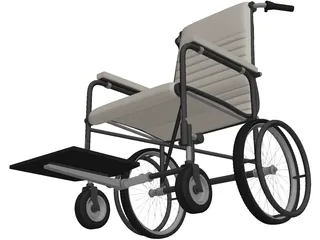 Manual Wheelchair 3D Model