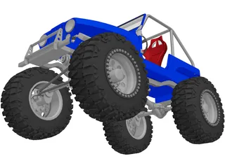 Jeep CJ5 Rock Crawler (1975) 3D Model