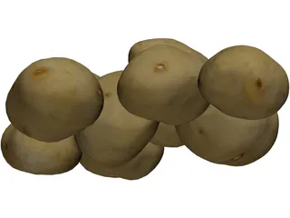 Potatoes 3D Model