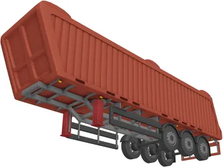 Truck Trailer 3D Model