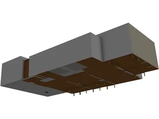 O`Connor Hall Dorm at Embry-Riddle Aeronautical University 3D Model