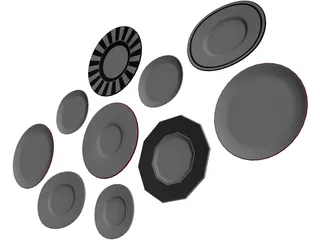 Decorative Plates 3D Model