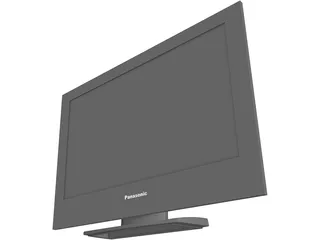 Panasonic Flat TV 3D Model