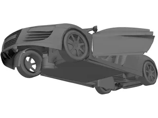Audo R8 Spyder V10 3D Model