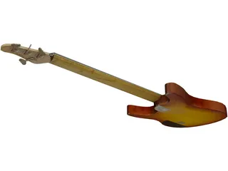 Bass Guitar 3D Model